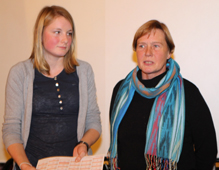 Clara Haug, die Deutsche Meisterin der Jugend im Distanzreiten und ihre Trainerin Elke Kautzmann. Foto: Wego